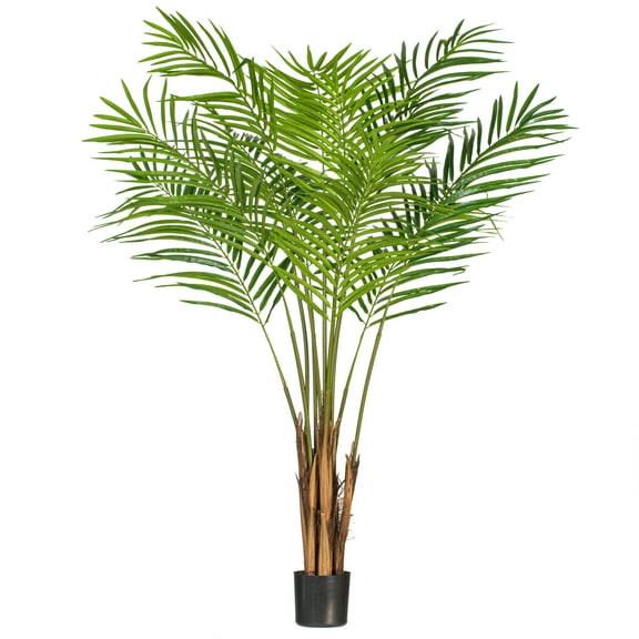 Vickerman 5' Artificial Potted Giant Areca Palm Tree.