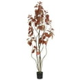 thumbnail image 1 of Vickerman 5' Artificial Red Potted Rogot Rurple Tree., 1 of 7