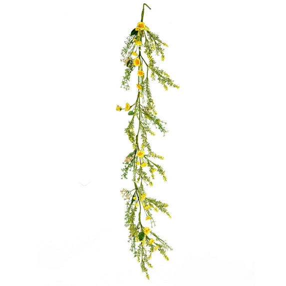 Vickerman 5' Artificial Yellow Sunflower Garland.