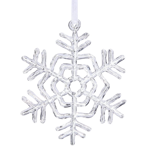 Vickerman 5" Clear Acrylic Snowflake Christmas Ornament