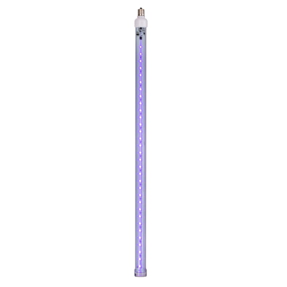 Vickerman 5 Pack of 24" Purple LED SnowFall Tube Bulb, C9-E17 Nickel Base.