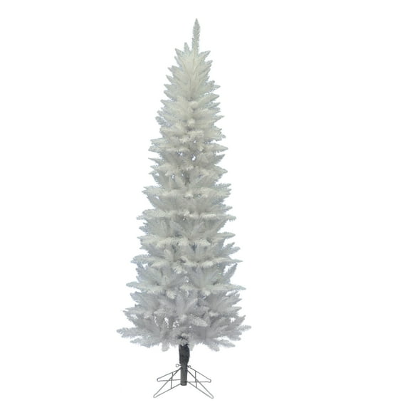 Vickerman 5' Sparkle White Spruce Pencil Artificial Christmas Tree, Unlit