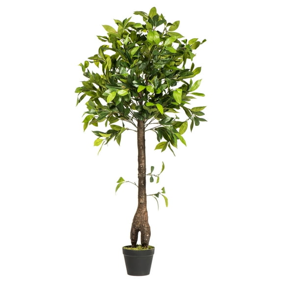Vickerman 50" Artificial Potted Camellia Tree.