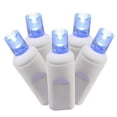thumbnail image 1 of Vickerman 50 Blue Wide Angle LED Light on White Wire, 25' Christmas Single Mold Light Strand, 1 of 2