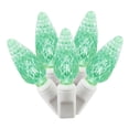 thumbnail image 1 of Vickerman 50 Green C6 LED Light on White Wire, 25' Christmas Single Mold Light Strand, 1 of 3