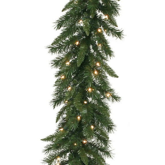 Vickerman 50' Imperial Pine Artificial Christmas Garland, Clear Dura-lit Incandescent Mini Lights