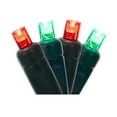 thumbnail image 1 of Vickerman 50 Red-Green Wide Angle LED Light on Green Wire, 25' Christmas Single Mold Light Strand, 1 of 5