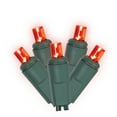 thumbnail image 1 of Vickerman 50 Red Twinkle Wide Angle LED Light on Green Wire, 25' Christmas Single Mold Light Strand, 1 of 2