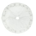 thumbnail image 1 of Vickerman 52" White Snowflake Christmas Tree Skirt, 1 of 2