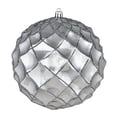 thumbnail image 1 of Vickerman 598443 - 4" Pewter Shiny Form Ball Christmas Tree Ornament (6 pack) (N192087D), 1 of 1