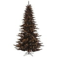 thumbnail image 1 of Vickerman 6.5' Black Fir Artificial Christmas Tree, Warm White Dura-lit LED Lights, 1 of 3