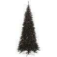 thumbnail image 1 of Vickerman 6.5' Black Fir Slim Artificial Christmas Tree, Unlit, 1 of 4