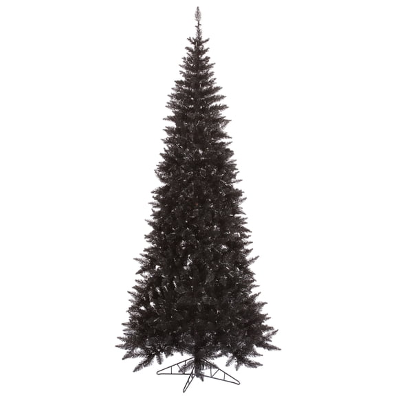 Vickerman 6.5' Black Fir Slim Artificial Christmas Tree, Unlit