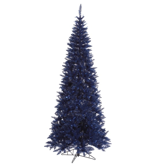 Vickerman 6.5' Navy Blue Fir Slim Artificial Christmas Tree, Unlit
