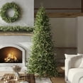 thumbnail image 1 of Vickerman 6.5' x 40" Douglas Fir Artificial Slim Christmas Tree with Warm White LED Lights., 1 of 6