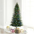 thumbnail image 1 of Vickerman 6.5' x 40" Kamas Fraser Fir Artificial Christmas Tree with 3mm LED Color Changing Lights, 1 of 7