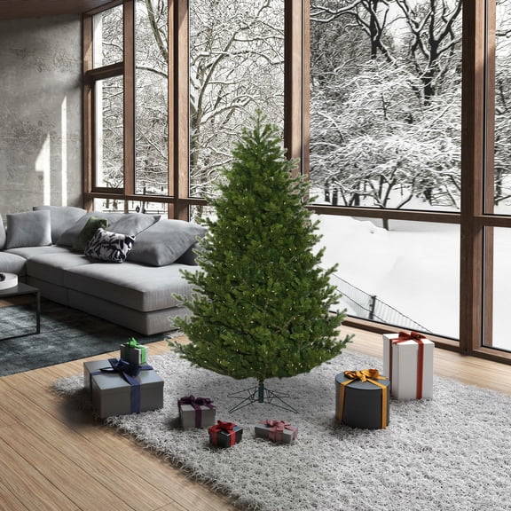 Vickerman 6.5' x 49" Eagle Fraser Fir Full Artificial Christmas Tree with Warm White LED Lights.