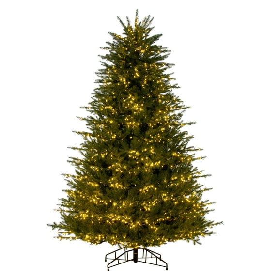 Vickerman 6.5' x 53" Georgian Fraser Fir Artificial Pre-Lit Christmas Tree with Lights and Tree Stand
