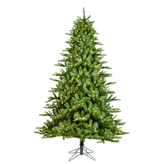Vickerman 6.5' x 53" Langhorne Spruce EZ Plug Artificial Christmas Tree, 8-Function Color Changing Dura-Lit® LED Lights