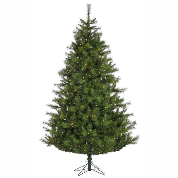 Vickerman 6.5' x 54" Elkin Mixed Pine EZ Plug Artificial Christmas Tree, Clear Dura-Lit Incandescent Lights