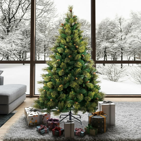 Vickerman 6.5' x 56" Emerald Mixed Fir Artificial Christmas Tree, Unlit