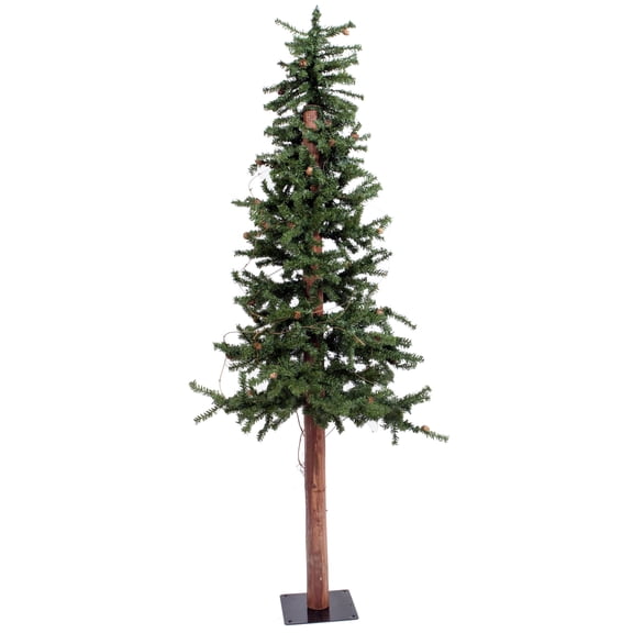 Vickerman 6' Alpine Artificial Christmas Tree, Unlit - Faux Christmas Tree - Seasonal Indoor Home Decor