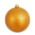 thumbnail image 1 of Vickerman 6" Antique Gold Candy Ball Ornament, 4 per Bag, 1 of 5