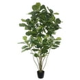 thumbnail image 1 of Vickerman 6' Artificial Green Potted Fiddle Tree., 1 of 7