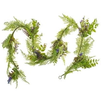 Vickerman 6' Artificial Green/Purple Maytime Garland.
