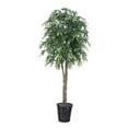 thumbnail image 1 of Vickerman 6' Artificial Green Smilax Deluxe, Rattan Basket, 1 of 6