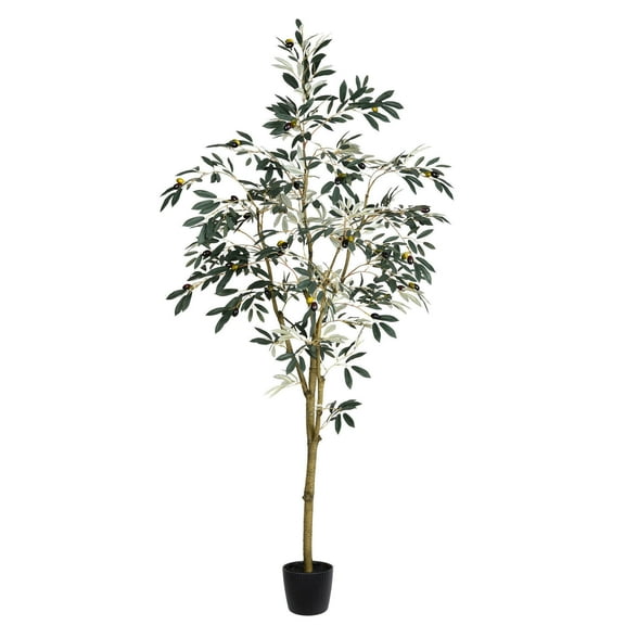 Vickerman 6' Artificial Potted Olive Tree.