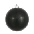 thumbnail image 1 of Vickerman 6" Black Candy Ball Ornament, 4 per Bag, 1 of 2