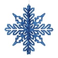 thumbnail image 1 of Vickerman 6" Blue 3D Glitter Snowflake Christmas Ornament, Set of 3, 1 of 2