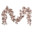 thumbnail image 1 of Vickerman 6' Café Latte Artificial Gardenia Glitter Garland., 1 of 5