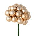 thumbnail image 1 of Vickerman 6" Café Latte Shiny Ball Ornament Christmas Pick, Pack of 2, 1 of 3