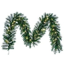Vickerman 6' Cashmere Pine Artificial Christmas Garland with Warm White Battery Operated LED Lights