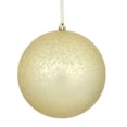 thumbnail image 1 of Vickerman 6" Champagne Matte Mercury Ball Ornament, 4 per Bag, 1 of 3