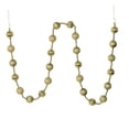 thumbnail image 1 of Vickerman 6' Champagne Stripe Ball Ornament Christmas Garland, 1 of 2