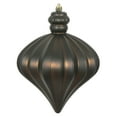 thumbnail image 1 of Vickerman 6" Chocolate Matte Onion Drop Christmas Ornament, 4 per pack, 1 of 4