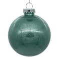 thumbnail image 1 of Vickerman 6" Clear Ball Christmas Ornament with Frosty Mint Glitter Interior, 4 Pieces per bag, 1 of 1