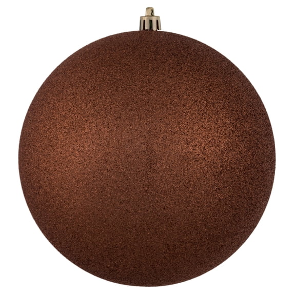 Vickerman 6" Coral Glitter Ball Ornament, 4 per Bag