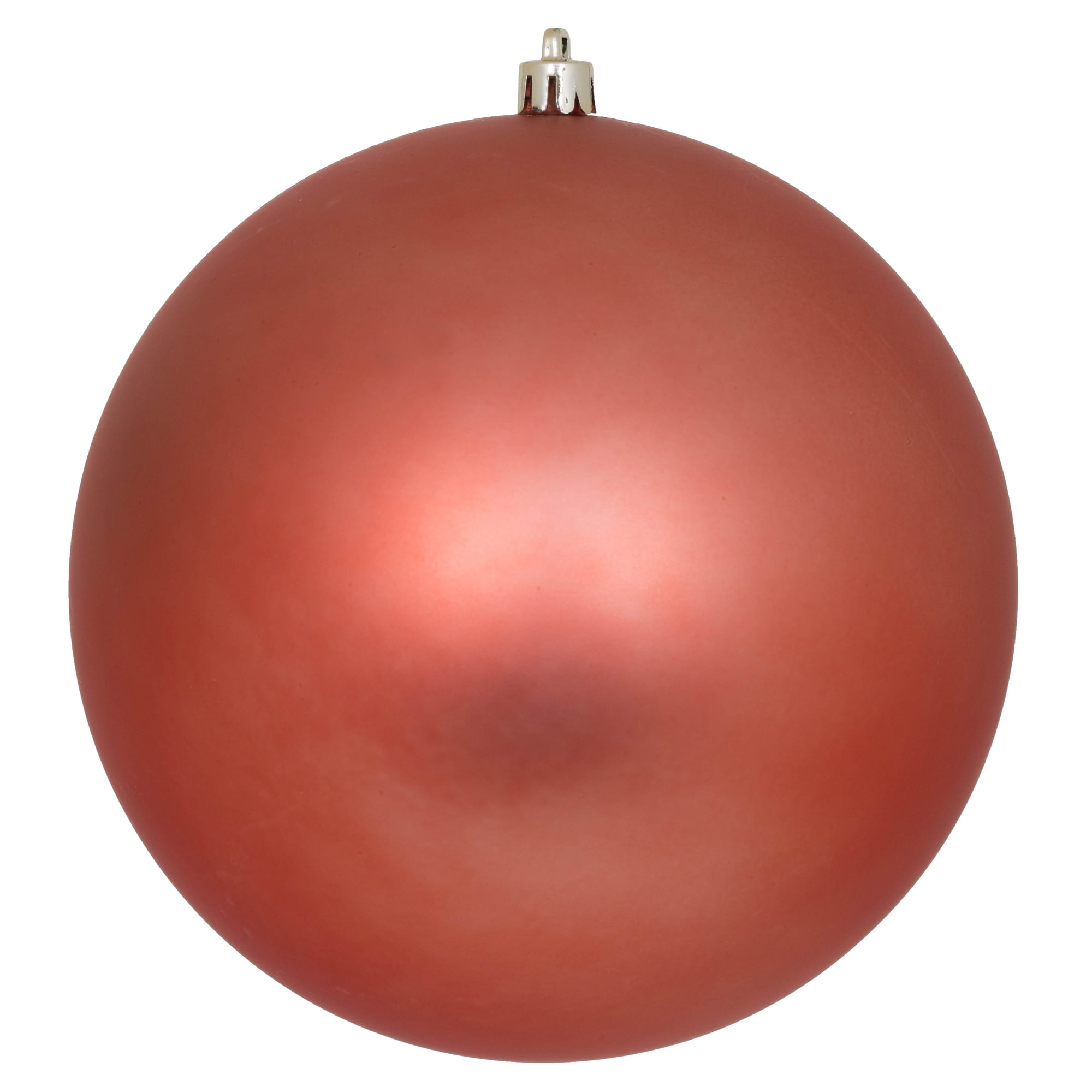 Vickerman 6" Coral Matte Ball Ornament, 4 per Bag