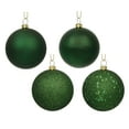 thumbnail image 1 of Vickerman 6" Emerald 4-Finish Ball Ornament Assortment, 4 per Box, 1 of 2
