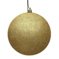 thumbnail image 1 of Vickerman 6" Gold Glitter Ball Ornament, 4 per Bag, 1 of 5
