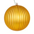 thumbnail image 1 of Vickerman 6" Gold Matte Lined Ball Ornament, 4 per Bag., 1 of 1