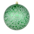 thumbnail image 1 of Vickerman 6" Green Crackle Ball Ornament, 4 per Bag, 1 of 3