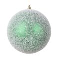 thumbnail image 1 of Vickerman 6" Green Matte Snow Covered Ornament, 2 per bag., 1 of 1