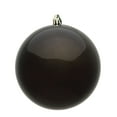 thumbnail image 1 of Vickerman 6" Gunmetal Candy Ball Ornament, 4 per Bag, 1 of 5
