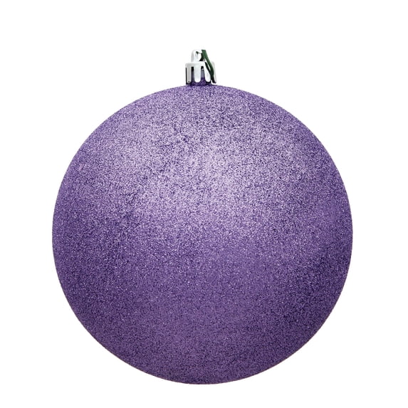 Vickerman 6" Lavender Glitter Ball Ornament, 4 per Bag
