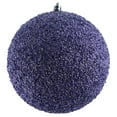 thumbnail image 1 of Vickerman 6" Lilac Beaded Ball Ornament, 4 per Bag, 1 of 7